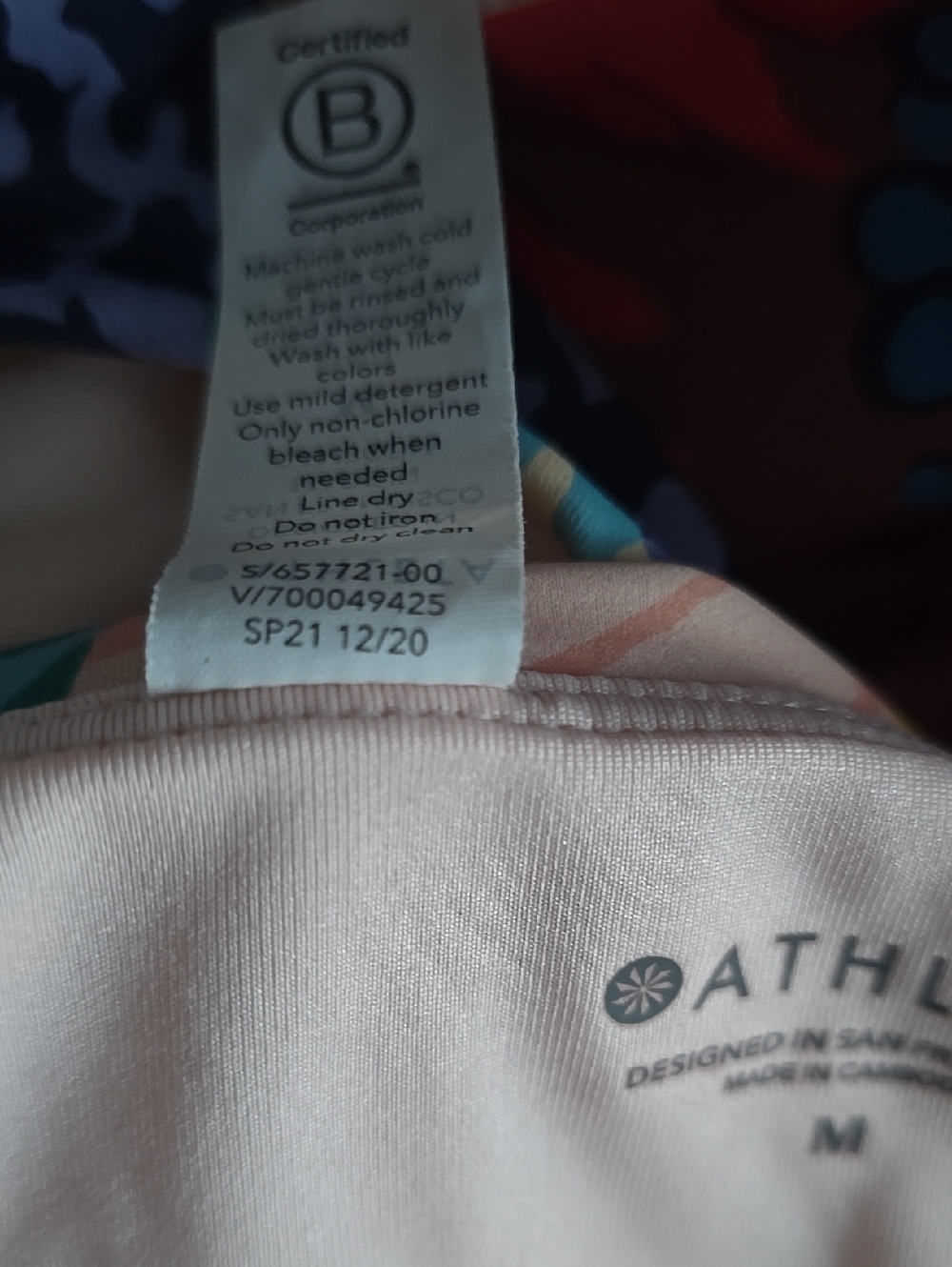 Athleta Floral Halter Bikini Set Tropical Print Swimsuit Top Bottom - Picture 10 of 10